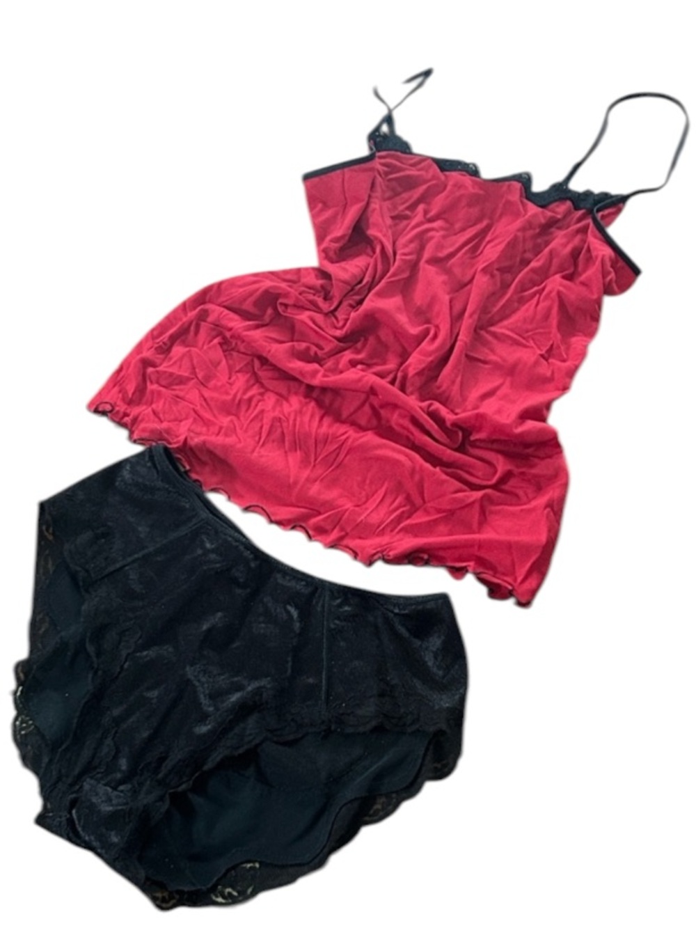 Sexy Red and Black Intimate Set